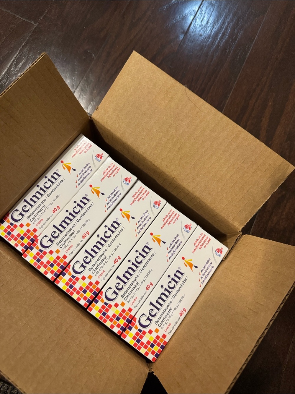 Pack of 5 creams for $40.  Gelmicin Mexican creams
